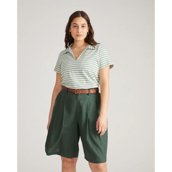 NWT Universal Standard Cecile Breton Stripe Polo Sz 22/24 XL - Picture 1 of 9